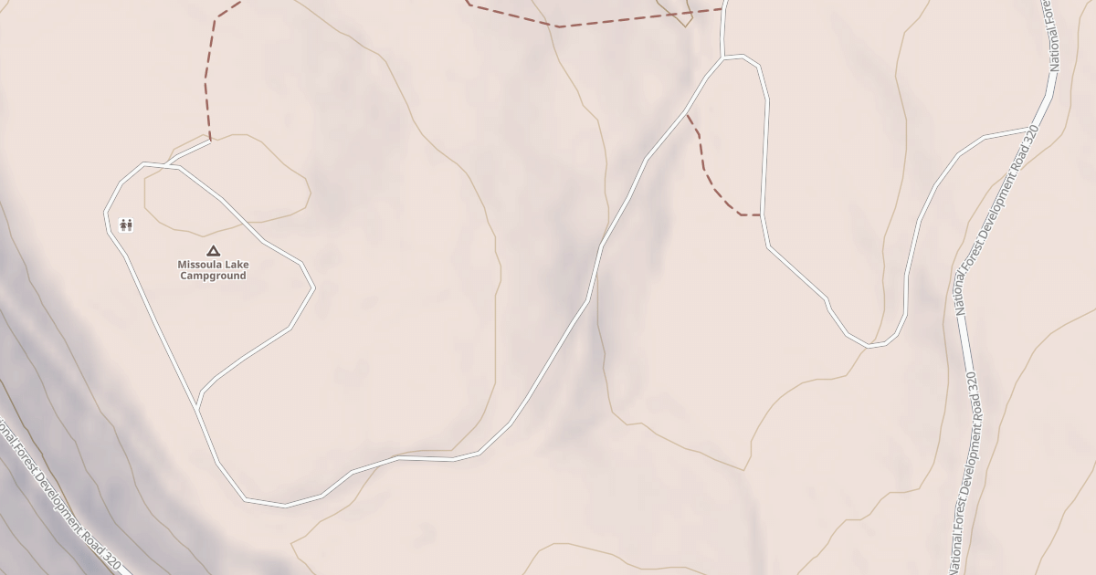 Map preview of MISSOULA LAKE CAMPGROUND