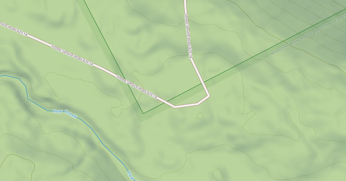 Map preview of COW CR RESVR