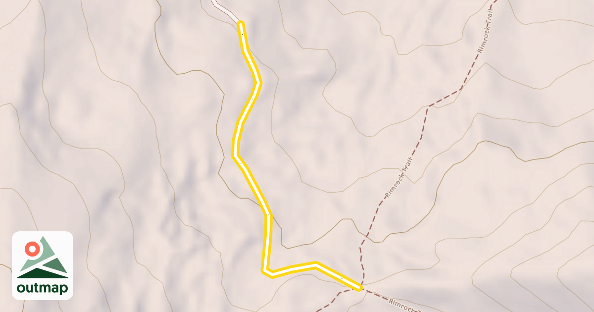 Map of Old Bryan Flat Road