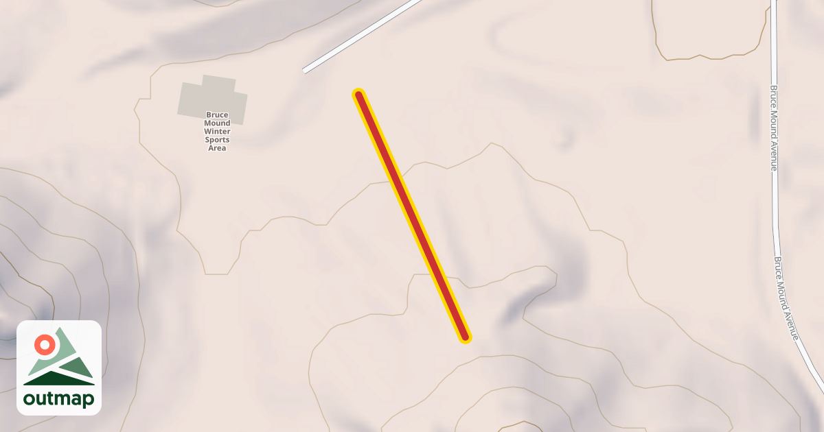Map of Rope Tow