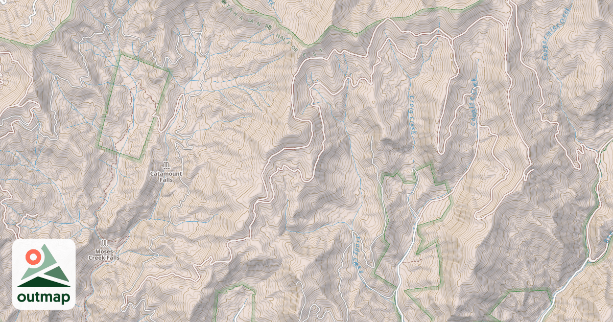 Map of OLD BALD RIDGE