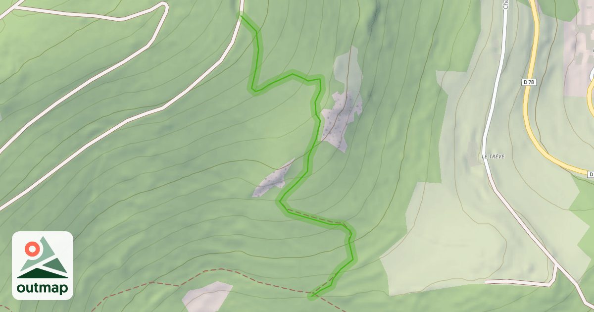 Map of DH du Mont Ministre
