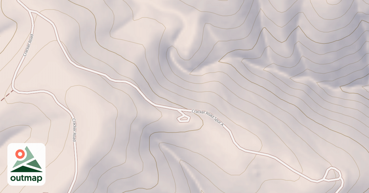 Map of CRACKER SPUR A