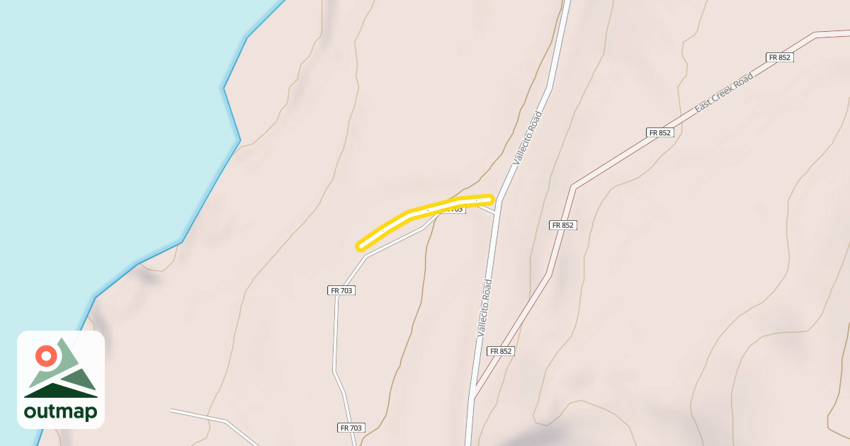 Map of Campgrounds Trail