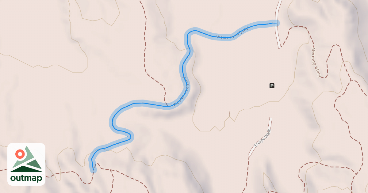 Map of Lower Western Legend Trail