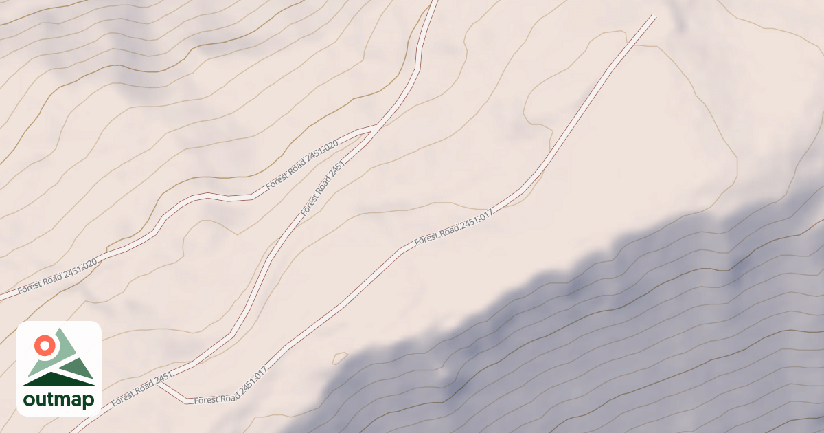 Map of USFS Motor Vehicle Use Map Roads {A7A833BA-5352-4DF5-B152-6BFFBCC7449A}