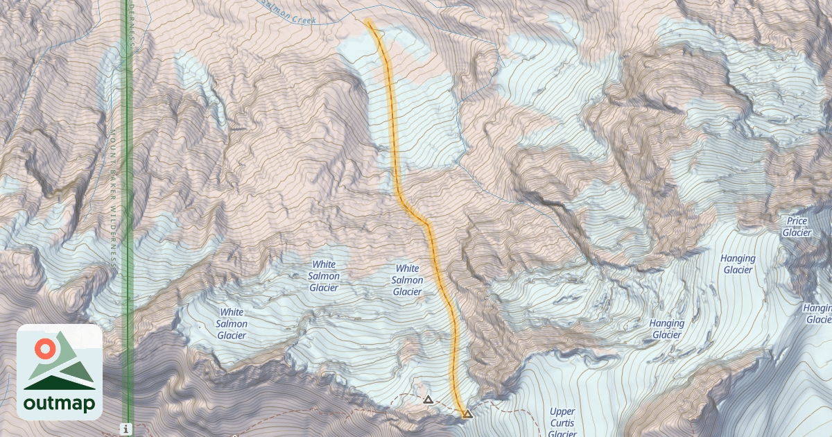 Map of Salmon Glacier