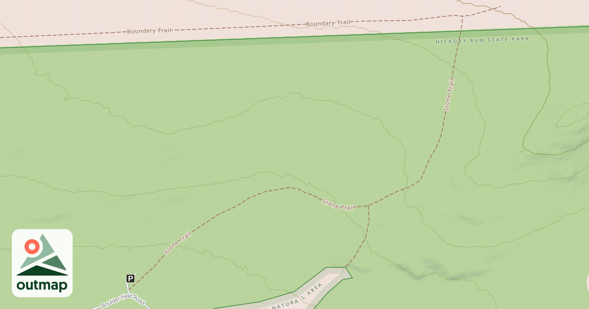 Map of Hickory Run State Park Trails