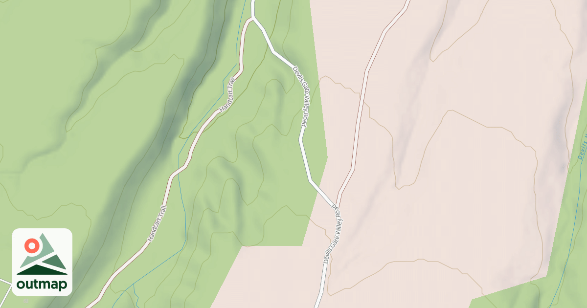 Map of DEVILS GATE VALLEY-A
