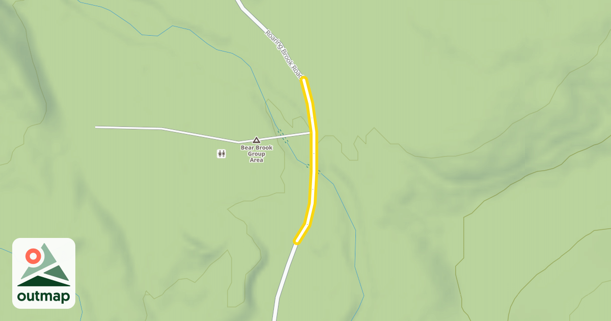 Map of Roaring Brook Road