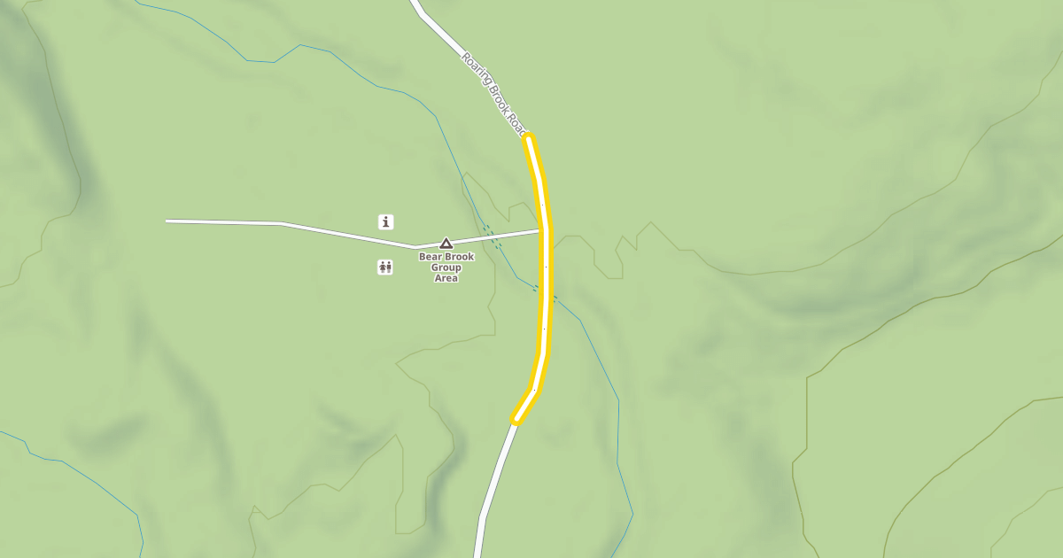 Map preview of Roaring Brook Road