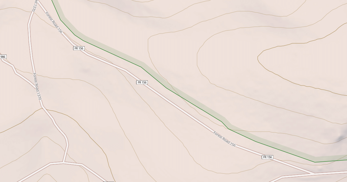 Map preview of USFS National Forest System Roads {A17AE323-0ECA-4B91-A56A-41F7F0E5AD78}