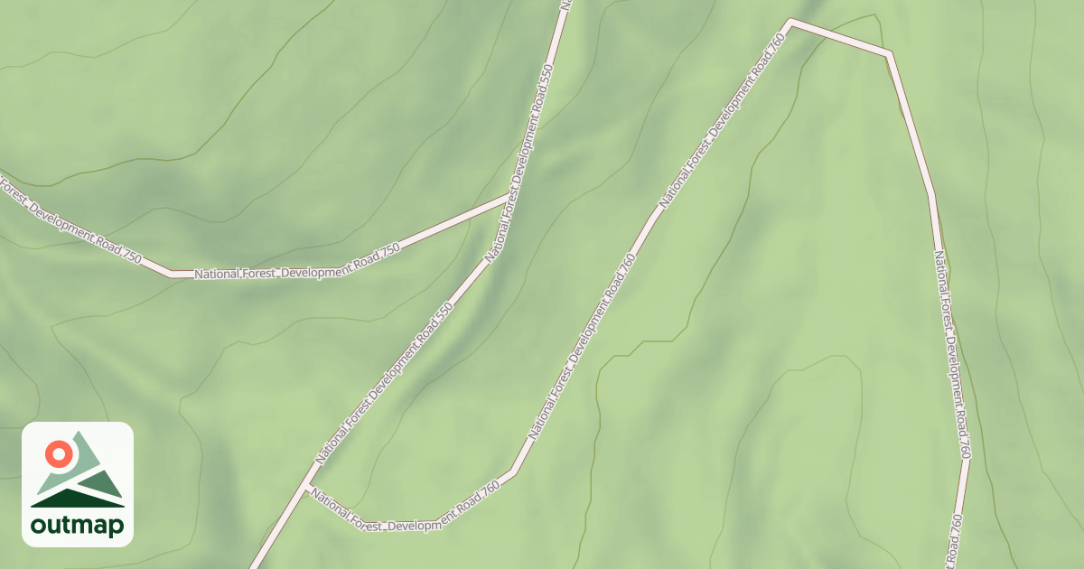 Map of USFS Motor Vehicle Use Map Roads {25341C20-67C7-4F9A-882E-BC3EE8CDB67C}