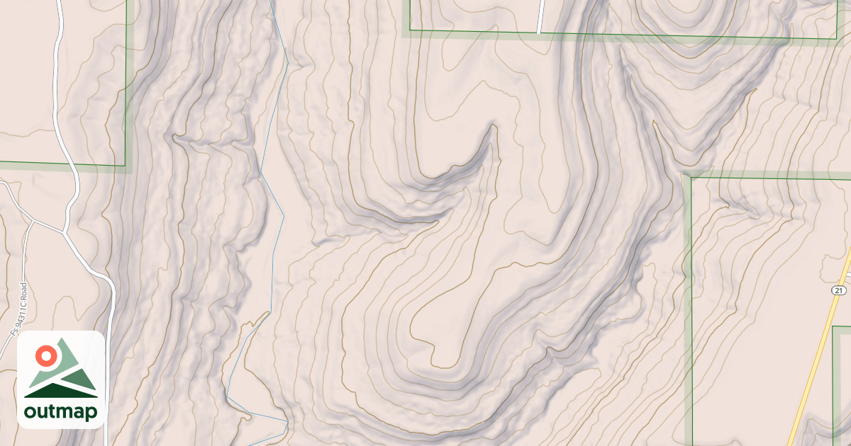 Map of USFS Motor Vehicle Use Map Roads {08438920-DBB8-43EC-91FC-CF081C10D2B7}