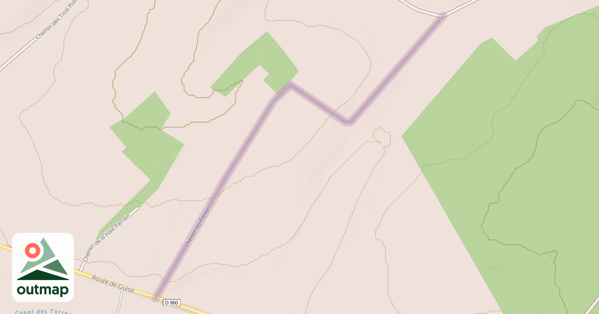 Map of Chemin du Trésor