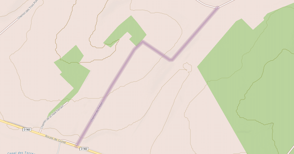 Map preview of Chemin du Trésor