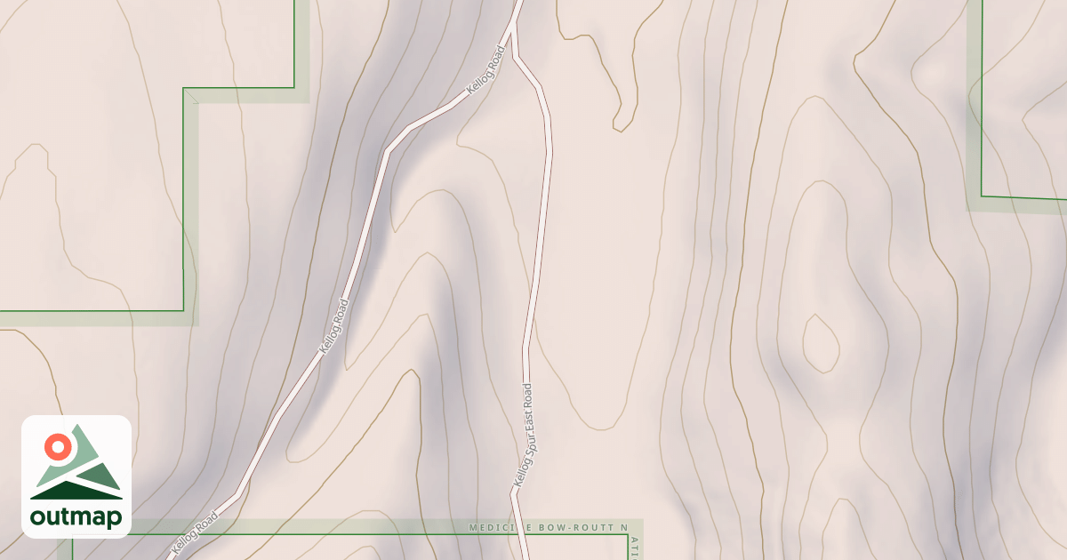 Map of KELLOG SPUR EAST