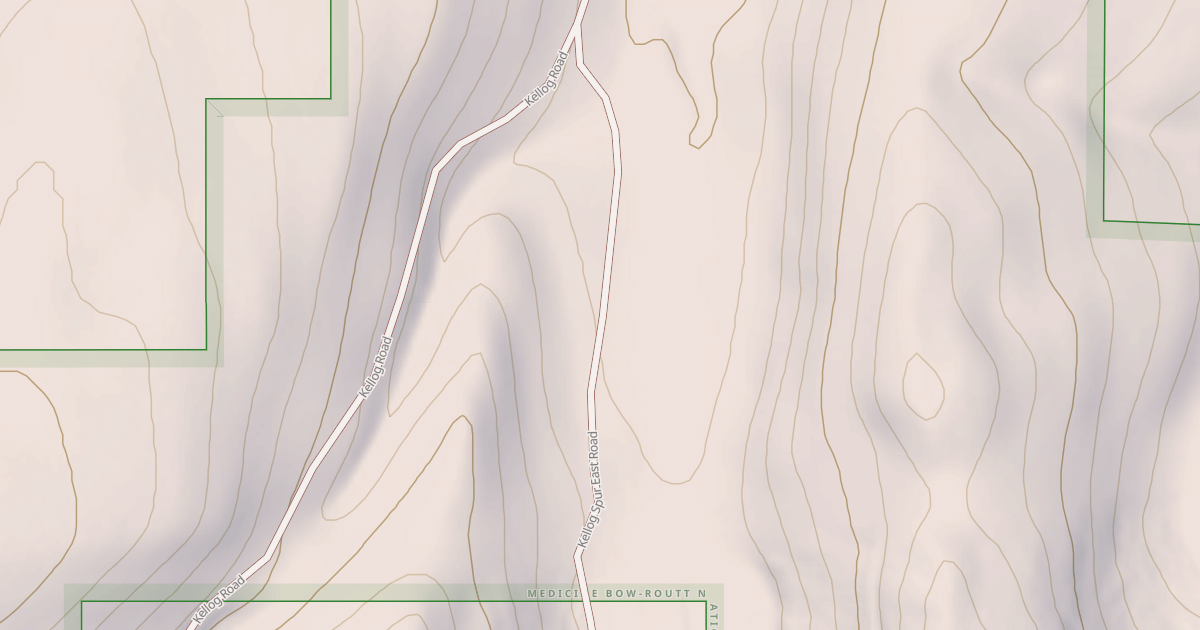 Map preview of KELLOG SPUR EAST