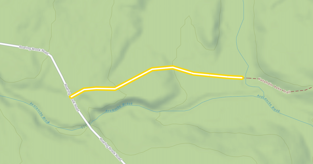 Map preview of Katahdin Lake Trail