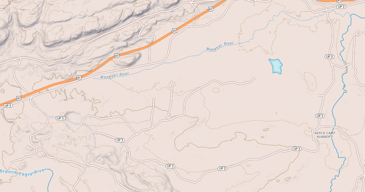 Map preview of Keweenaw State Trail