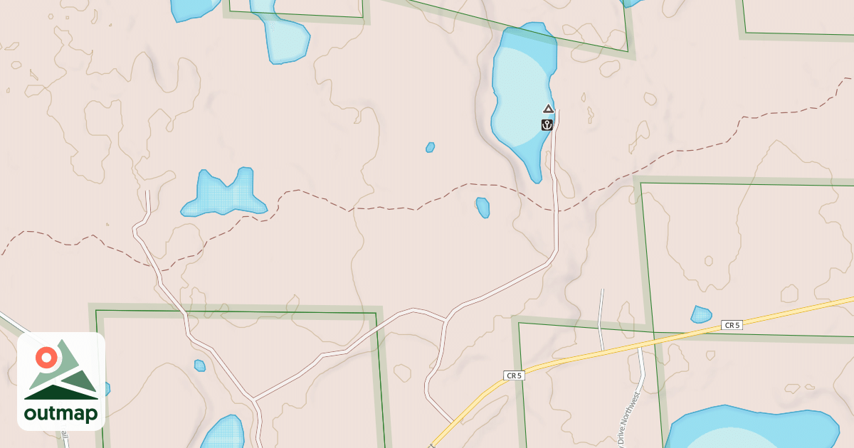 Map of HAZEL LAKE SPUR 2850