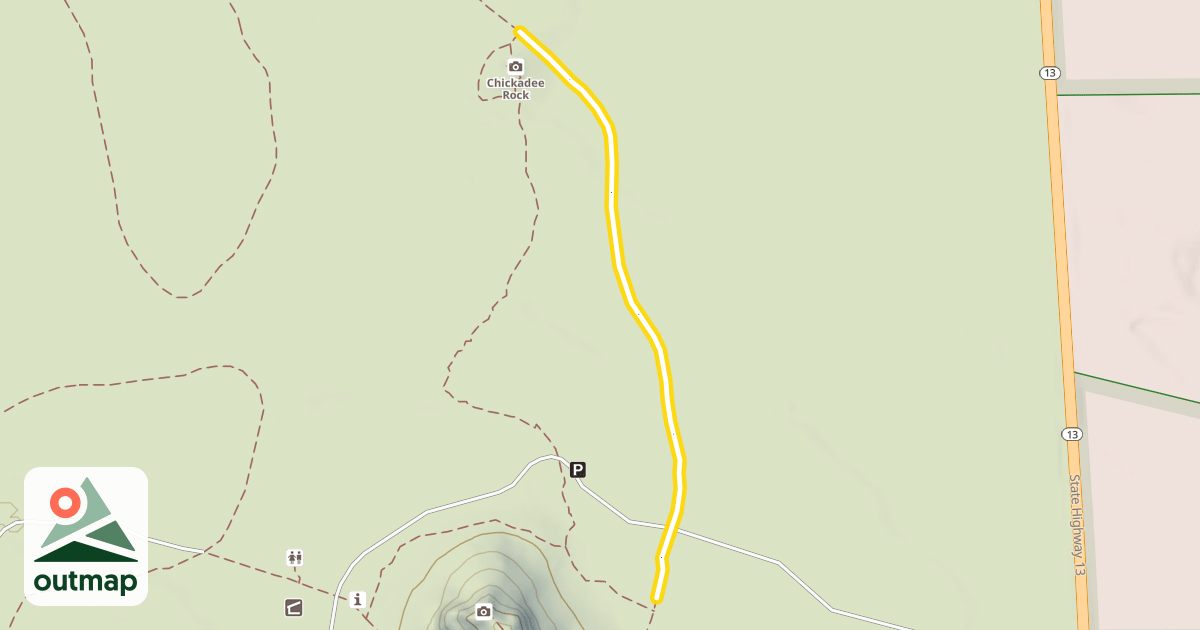 Map of Acorn Trail (3.55 mi)