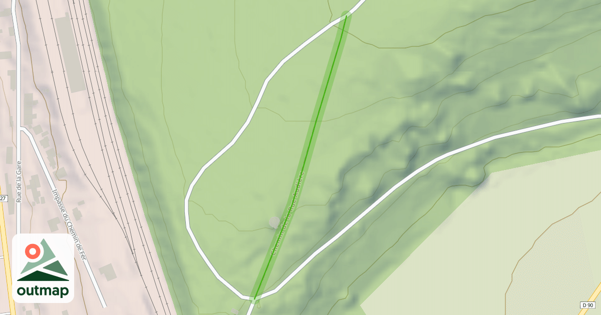 Map of Chemin de la Rue Audière