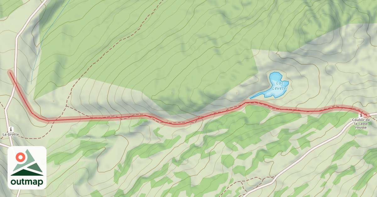 Map of Couloir de Casserousse