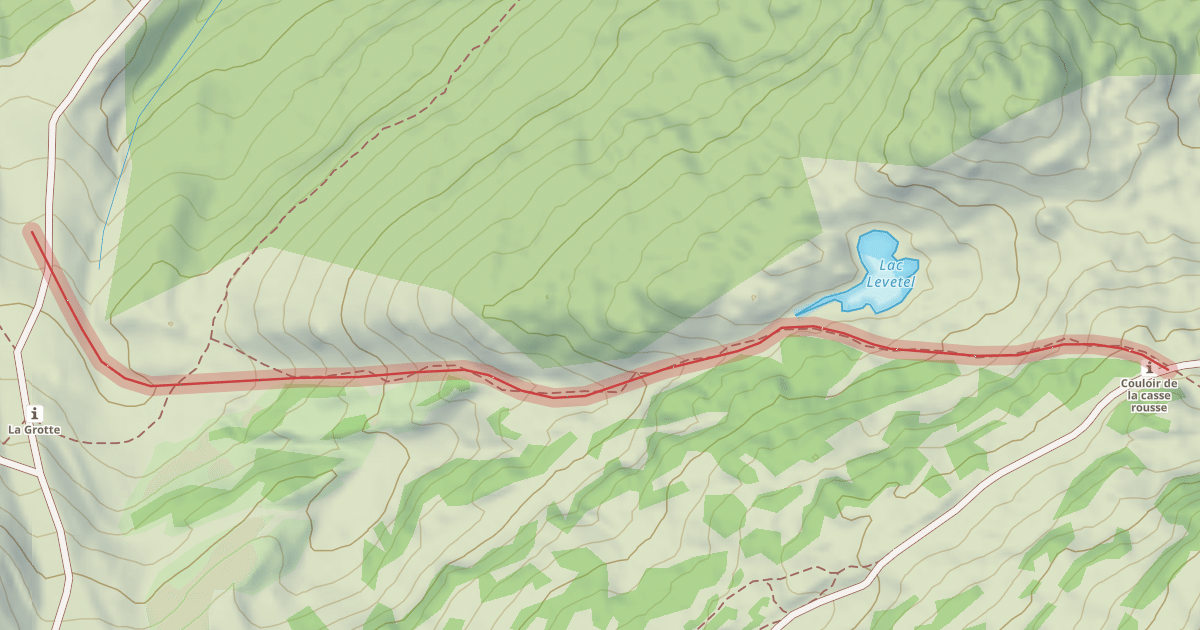 Map preview of Couloir de Casserousse