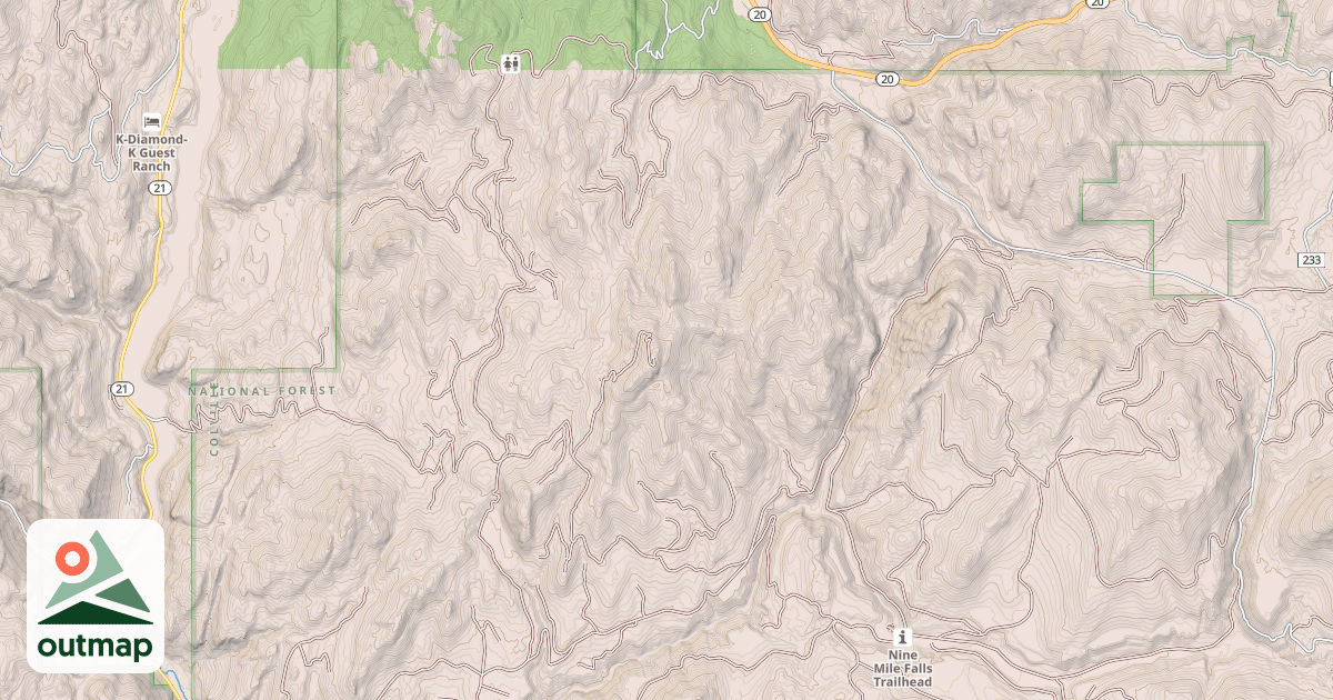 Map of USFS Motor Vehicle Use Map Roads {24947F3D-9BCD-4EF6-9CAC-B56249C3184A}