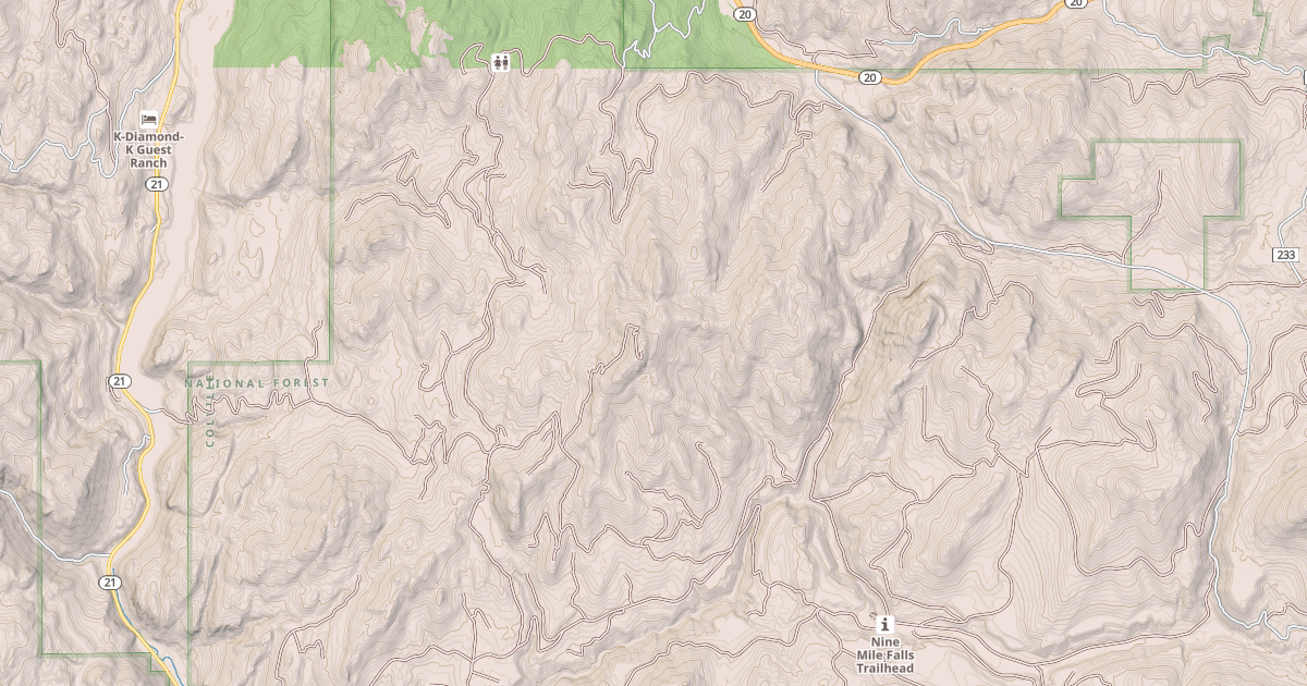 Map preview of USFS Motor Vehicle Use Map Roads {24947F3D-9BCD-4EF6-9CAC-B56249C3184A}
