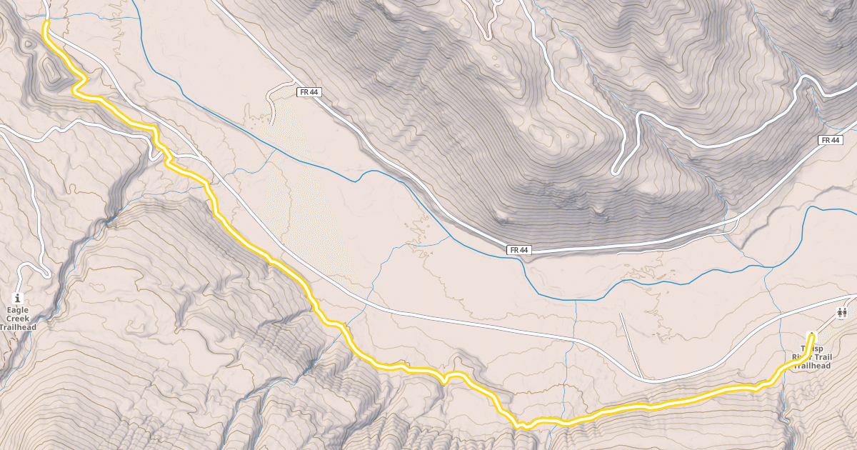 Map preview of Twisp River Trail
