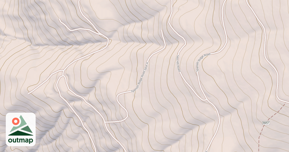 Map of SPANISH RIDGE SPUR A