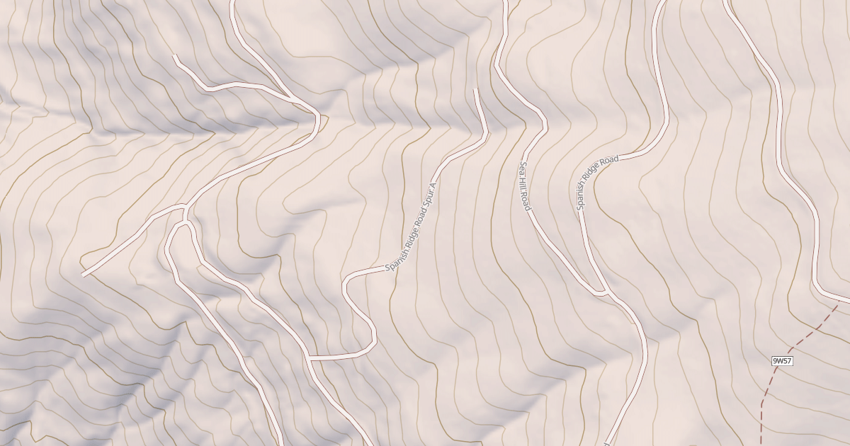 Map preview of SPANISH RIDGE SPUR A