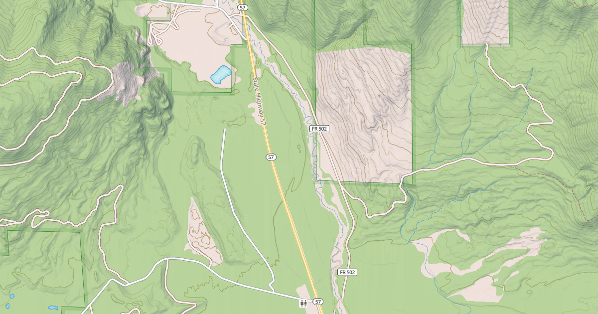 Map preview of HAZARD CREEK