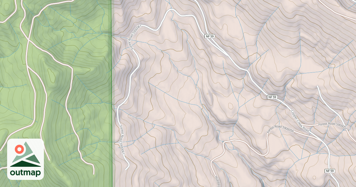 Map of UPPER COPPER CR
