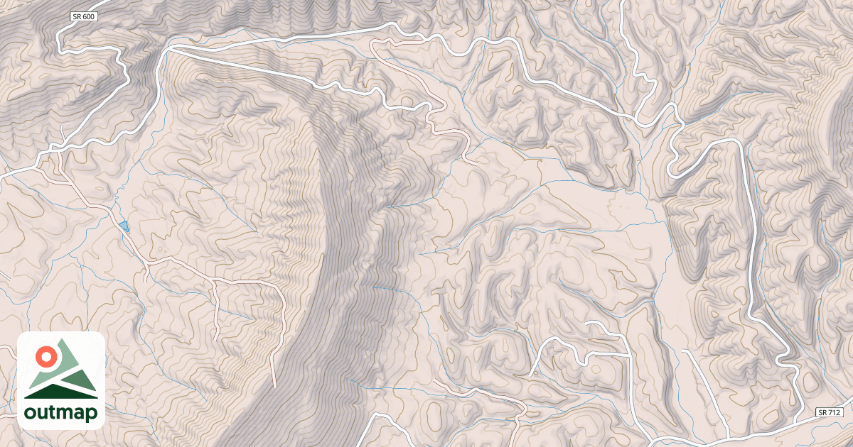 Map of W. FORK PEAK CREEK
