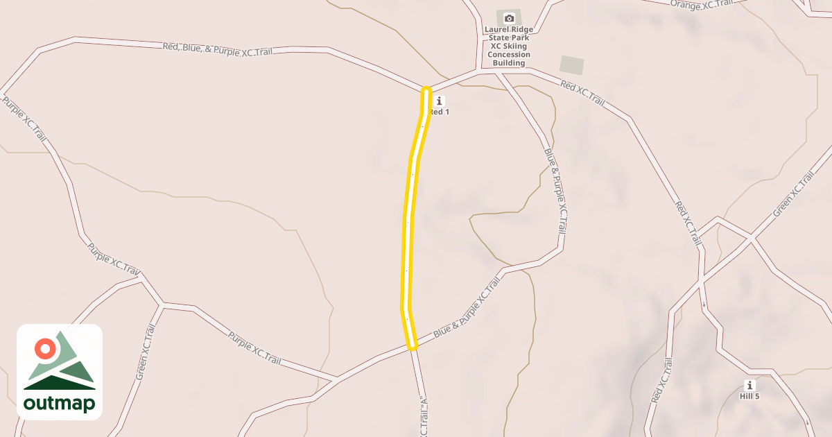 Map of Purple XC Trail
