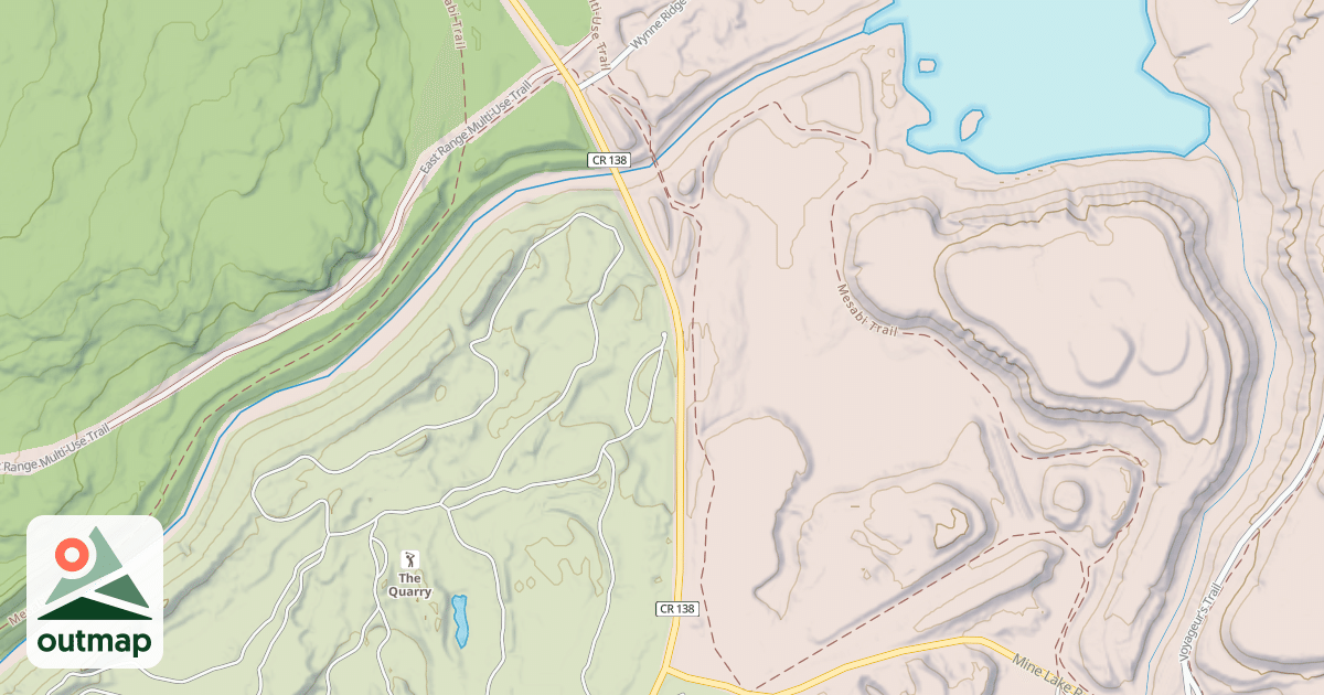 Map of East Range OHV Trail