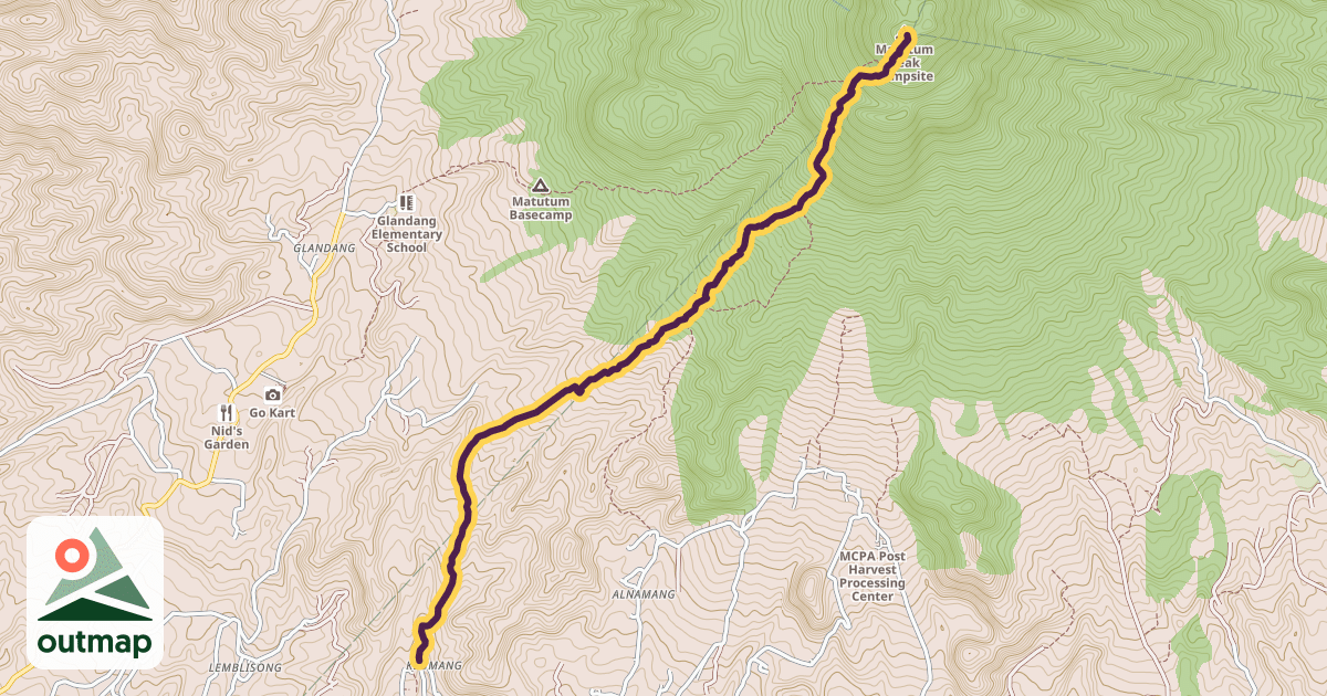 Map of Keumang Trail