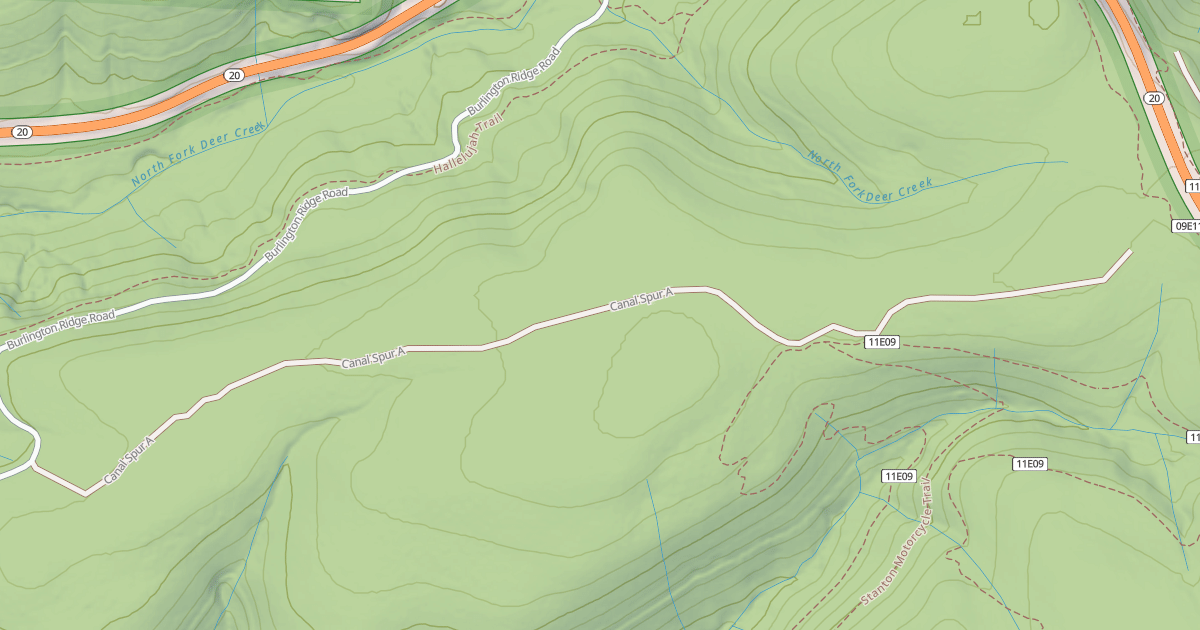 Map preview of BURLINGTON FORK