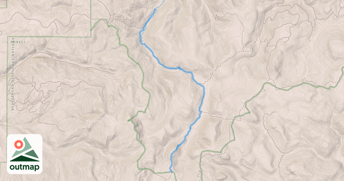 Map of Blackfoot Meadows Trail