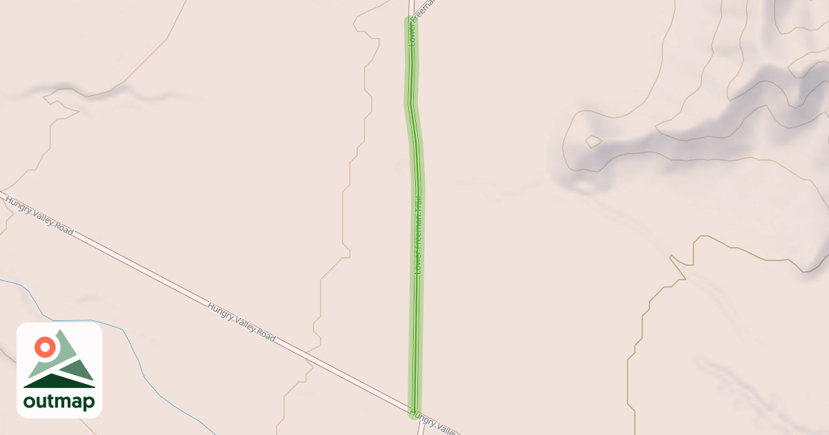 Map of Lower Freeman Trail