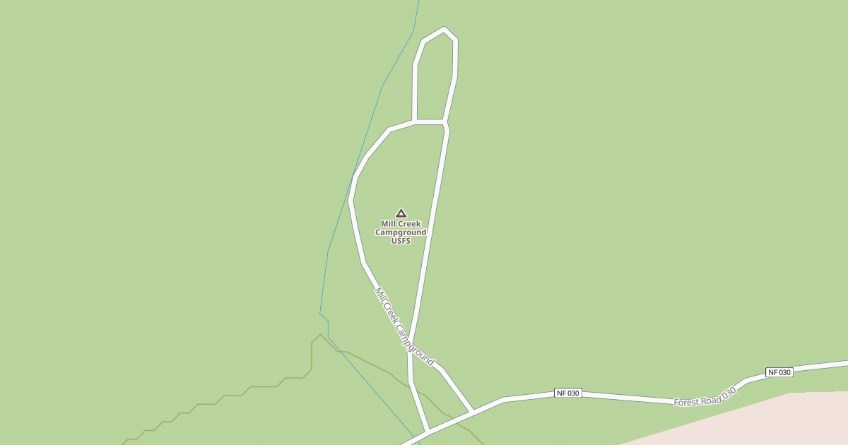 Map preview of MILL CREEK CAMPGROUND
