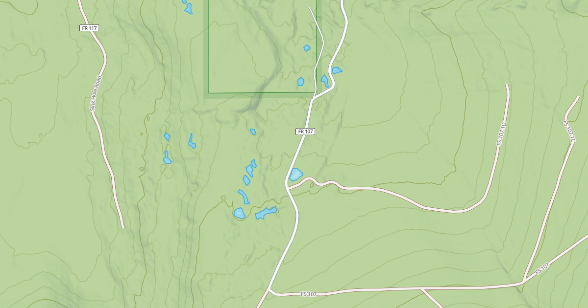 Map preview of EAST FORK