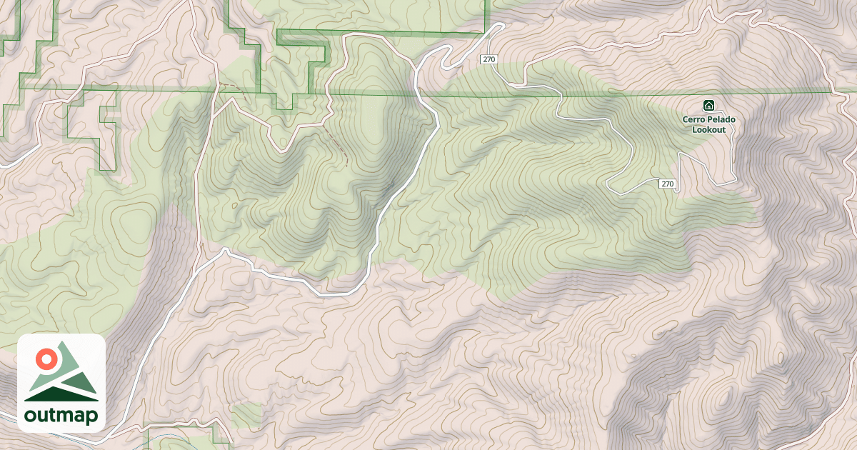 Map of CERRO PELADO