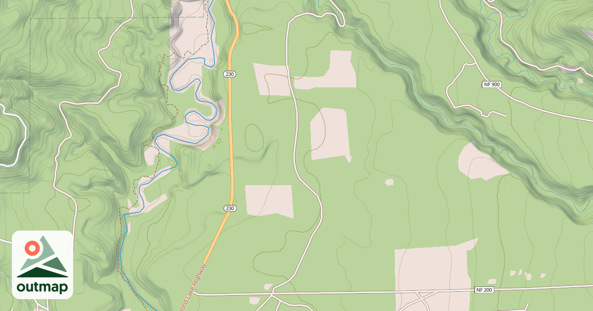 Map of OLD DIAMOND LAKE ROAD/JOHN DAY