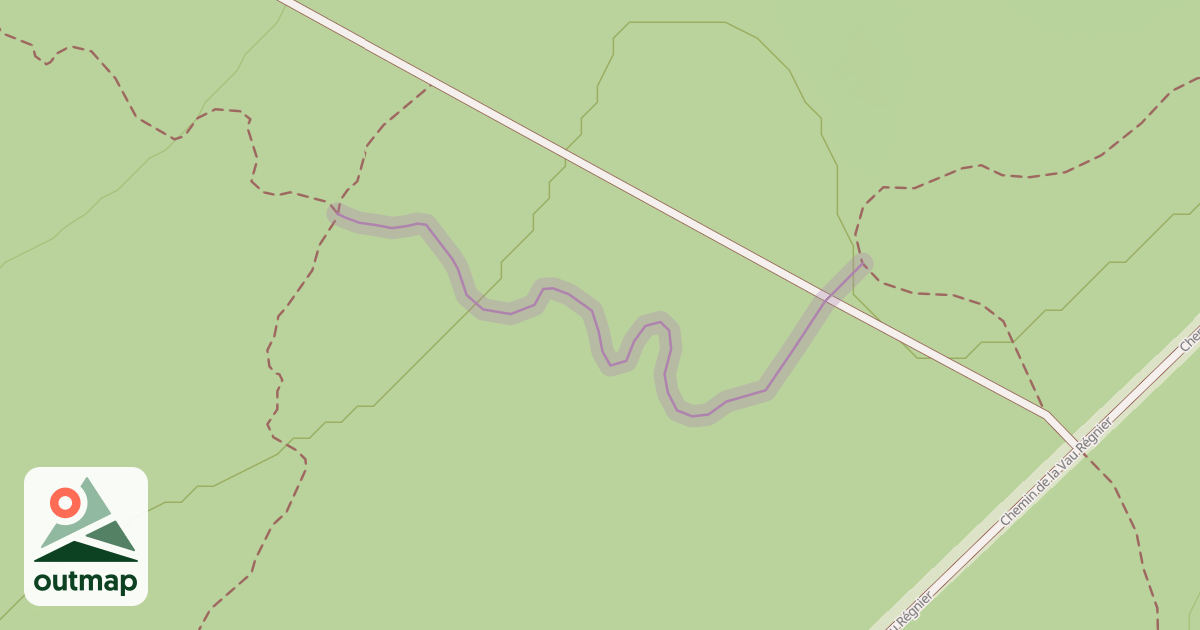 Map of Single connection entre la liaison Boyau des carrières et Ravin des Fontaines
