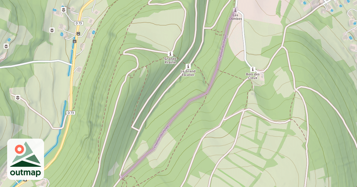Map of Chemin du Pinay