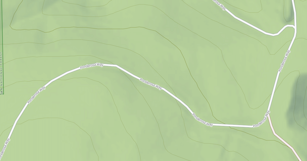 Map preview of PONDEROSA WAY